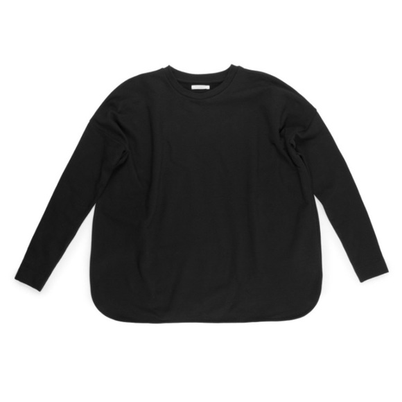 Beaumont Organic Tops - ***SOLD*** Beaumont Organic black side split sweatshirt S
